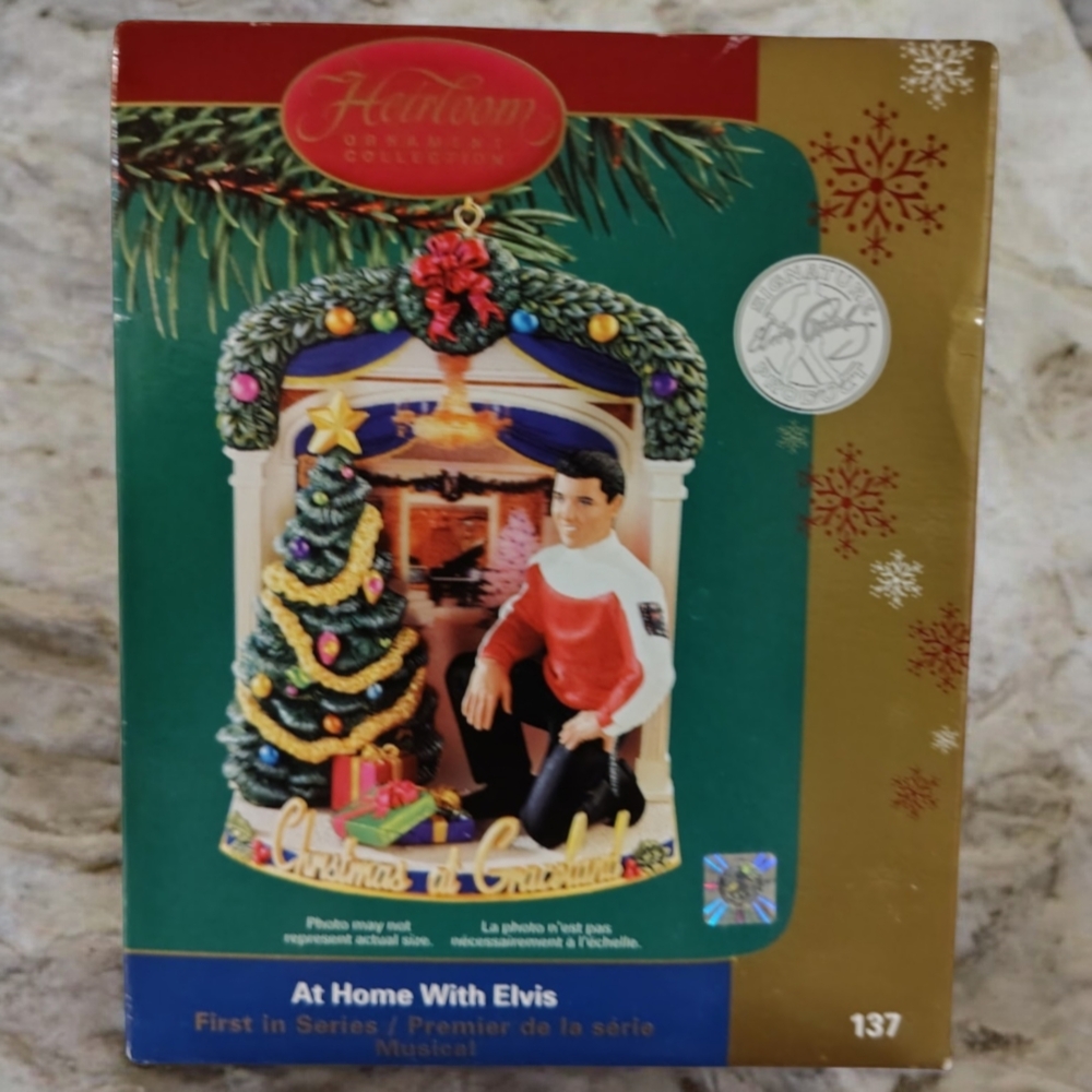 Musical At Home With Elvis Holiday Tree Ornament